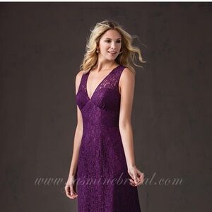 Bordeaux Lace Belsoie Gown Style L184064